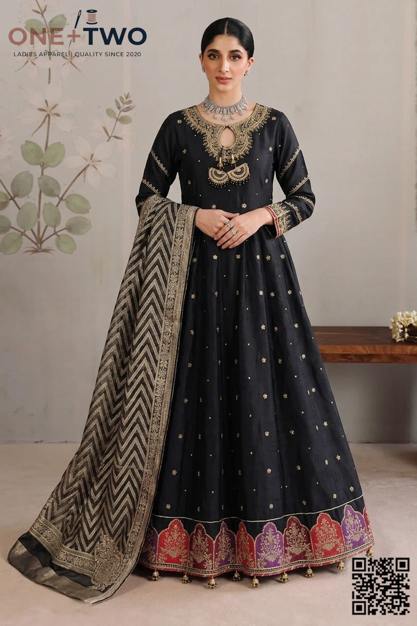 Black Embroidered